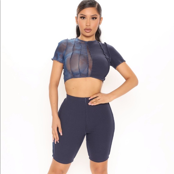Fashion Nova Pants - Two Piece Mesh Set.